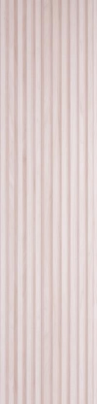 Brown wood louver panel with textured finish and visible wood grain pattern in vertical slats.