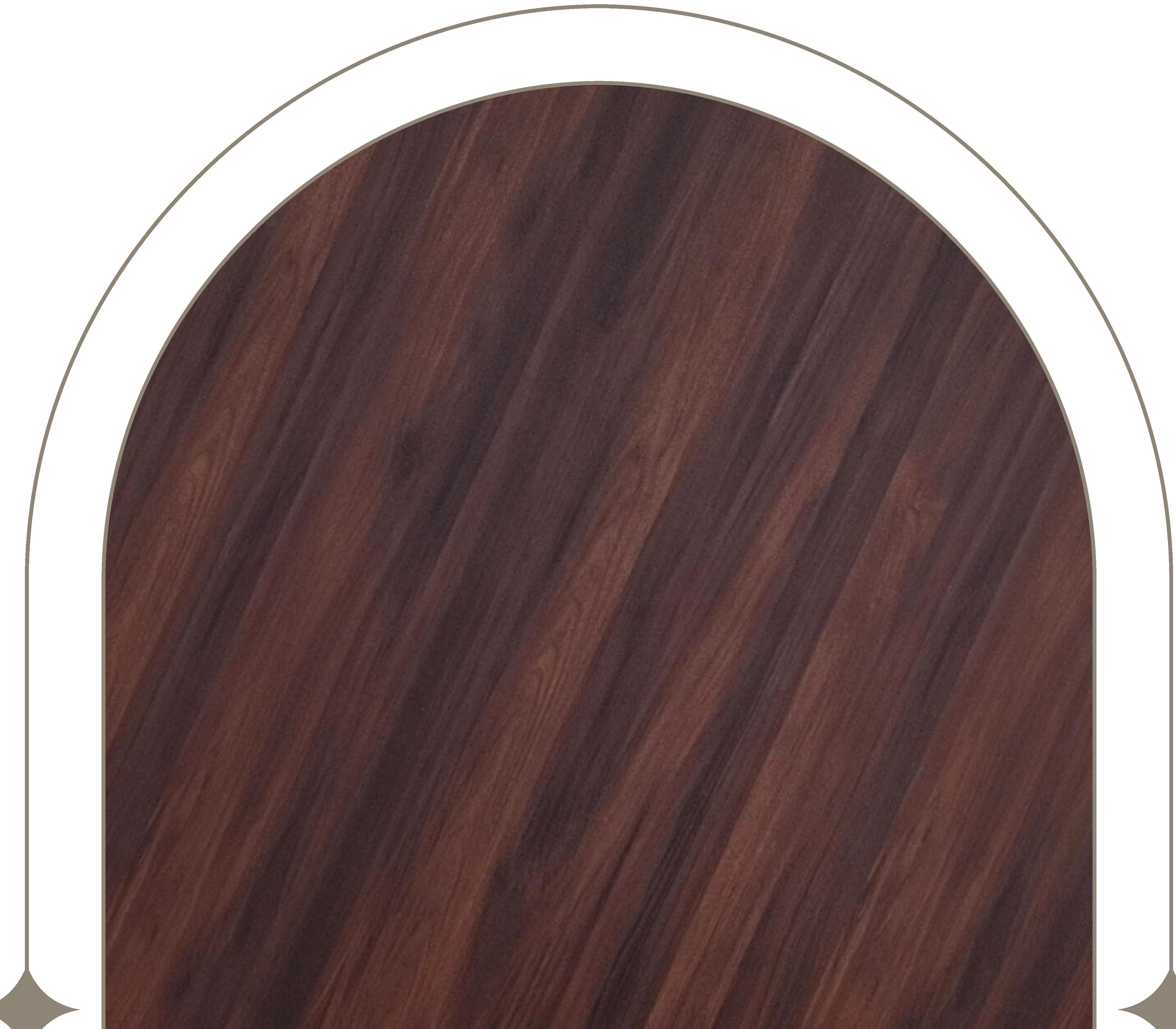 Dark brown wood grain laminate with diagonal texture and matte finish.