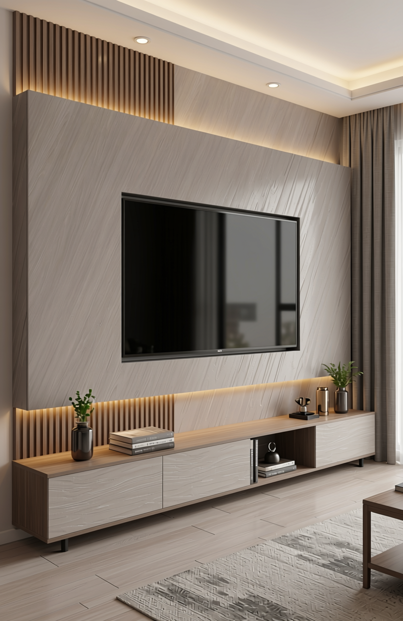 Grey laminate with diagonal wood grain pattern and matte finish.