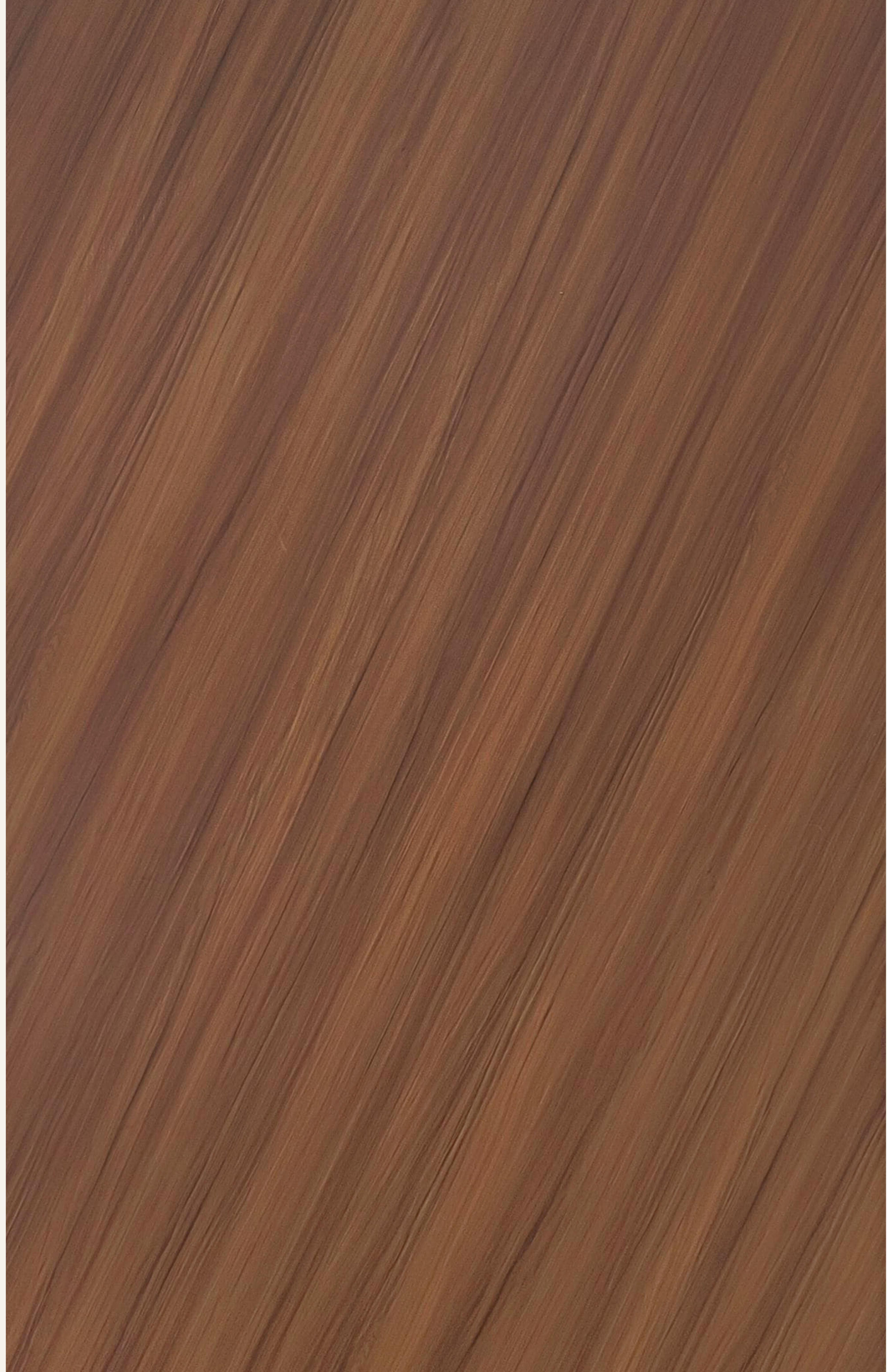 Brown laminate with diagonal wood grain texture and moderate sheen finish.