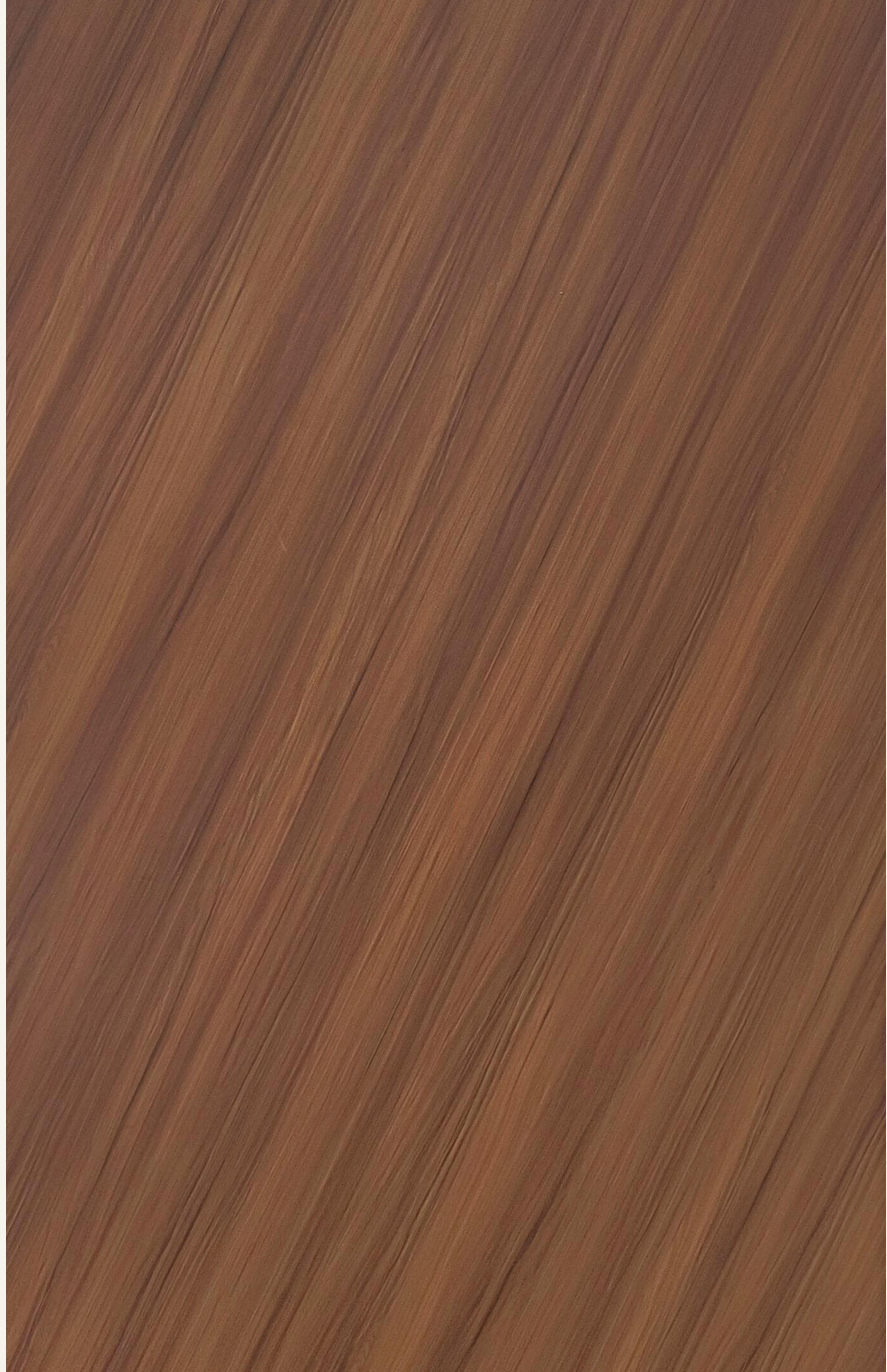 Brown laminate with diagonal wood grain texture and moderate sheen finish.