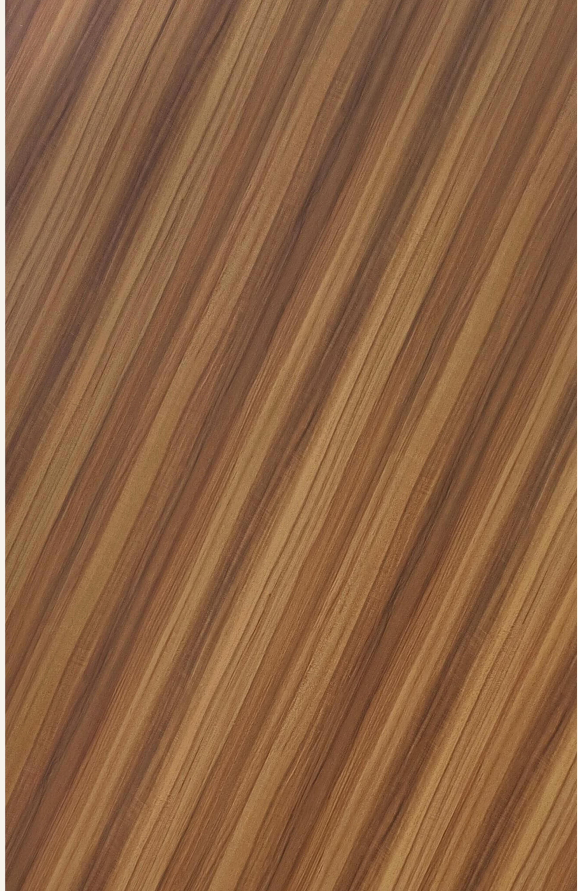 Brown laminate with diagonal wood grain pattern and glossy finish.