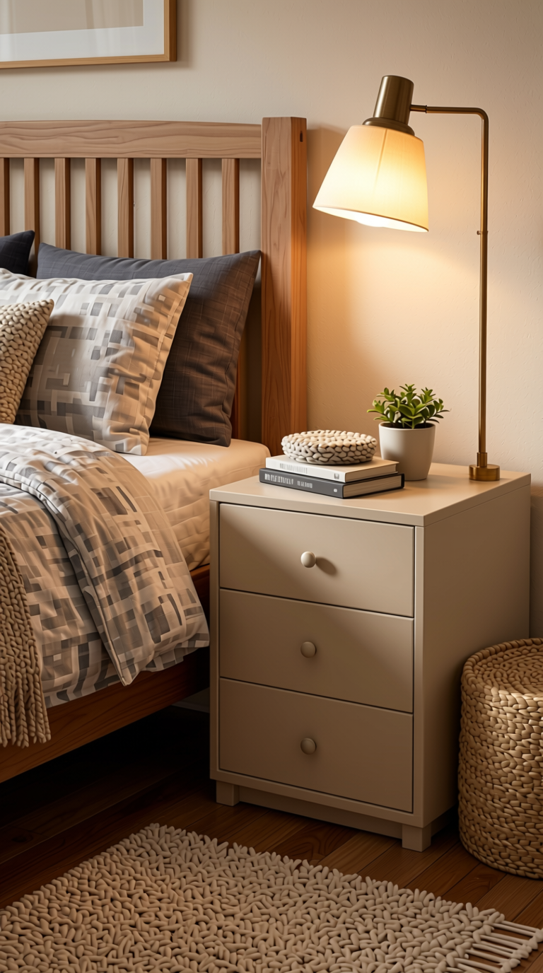 Plain Laminate 8x4 ft Matte 1 mm - LM 15542 — application view in a cozy bedroom