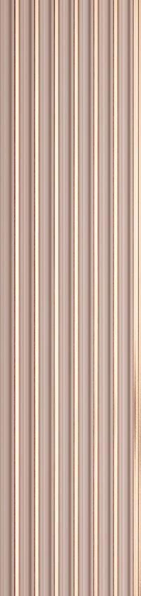 Brown fluted wall panel with textured finish and vertical grooves.