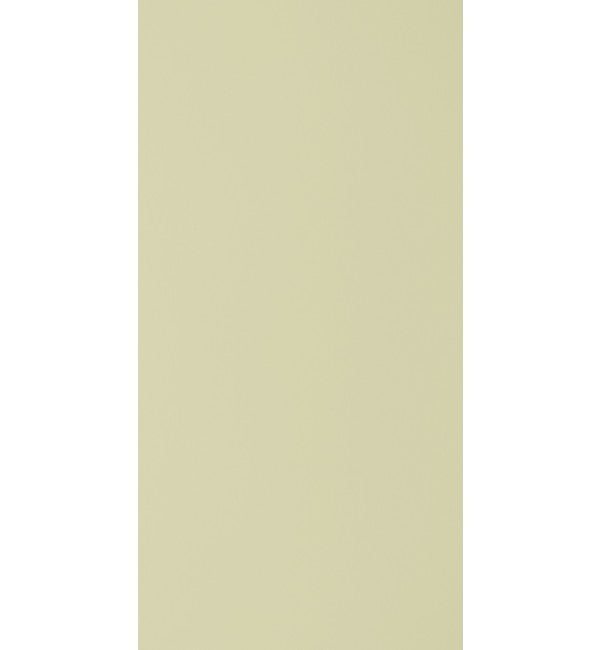 Cream colored plain laminate with high gloss finish and smooth texture.