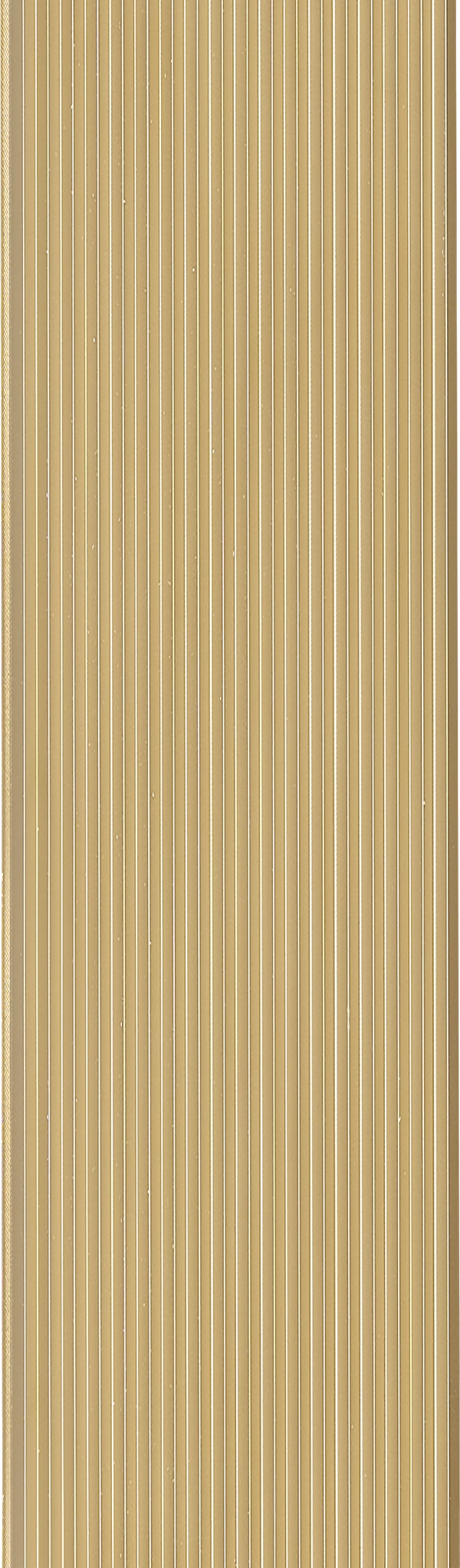 Yellow fluted wall panel with textured finish and vertical grooves, showing a detailed pattern and surface texture.