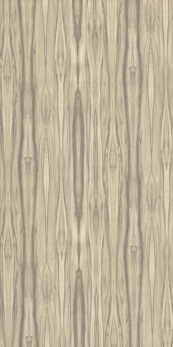 Beige wood grain decorative laminate with suede finish and vertical wood pattern texture