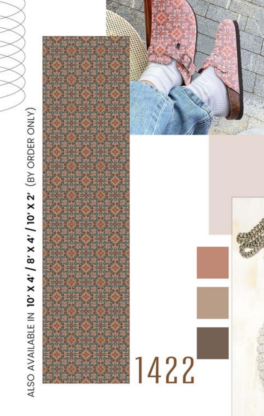 Sloan Kalamkari Cork 1422 swatch