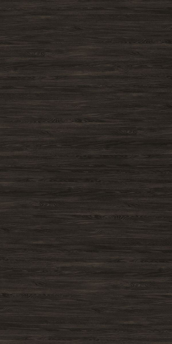 Dark wenge wood grain decorative laminate with suede finish and horizontal wood pattern texture.