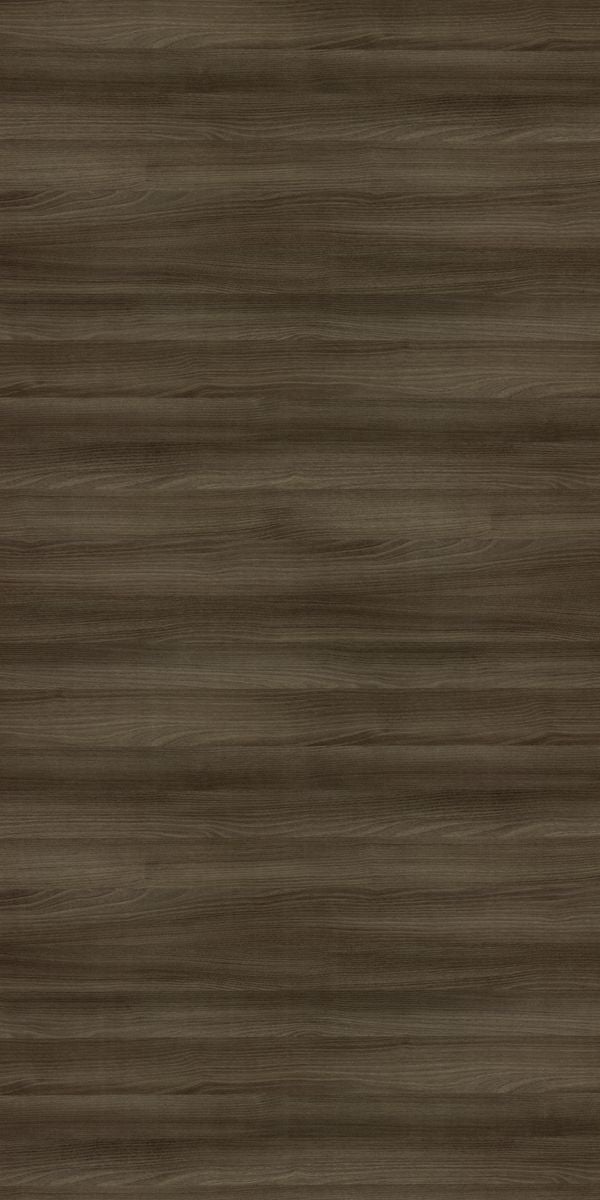 Wenge wood grain decorative laminate with suede finish and horizontal wood pattern texture
