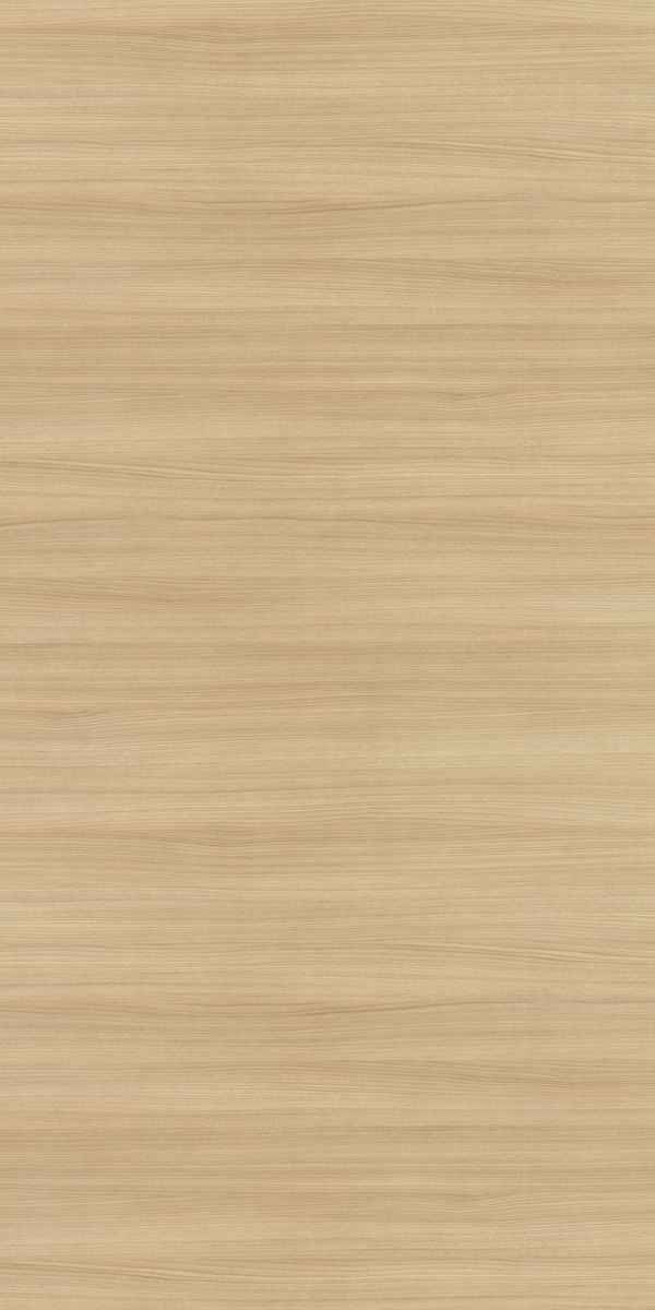 Beige wood grain laminate with suede finish and horizontal wood pattern texture