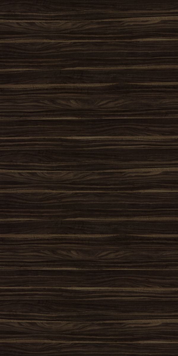 Brown wood grain decorative laminate with suede finish and horizontal striped pattern, showing wood texture and grain details