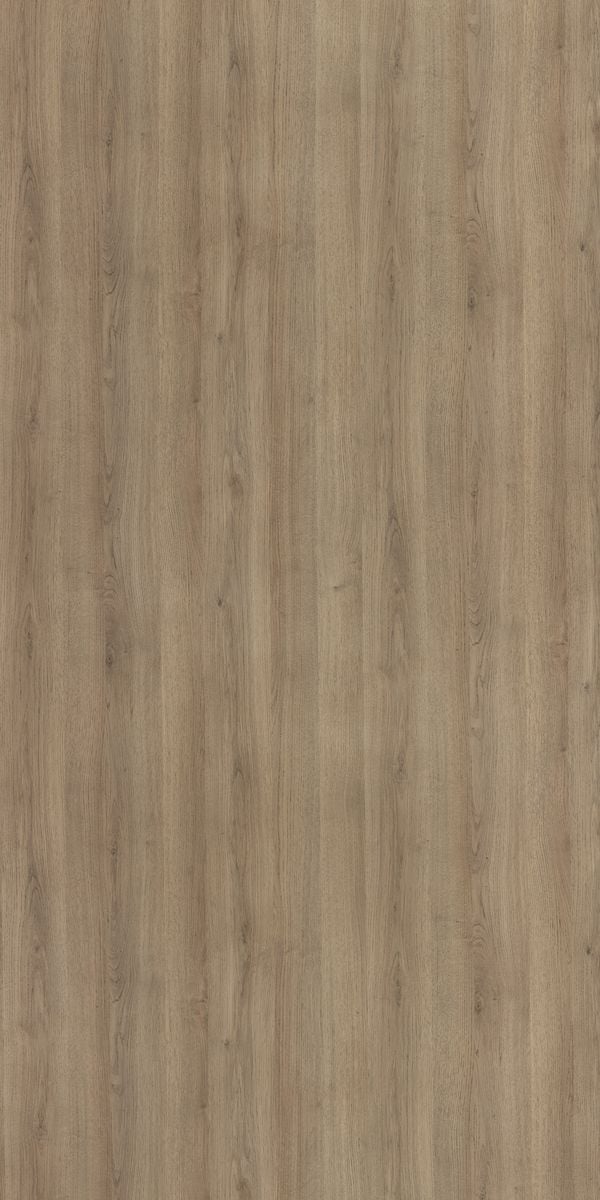 Beige wood grain laminate with suede finish and vertical wood pattern texture
