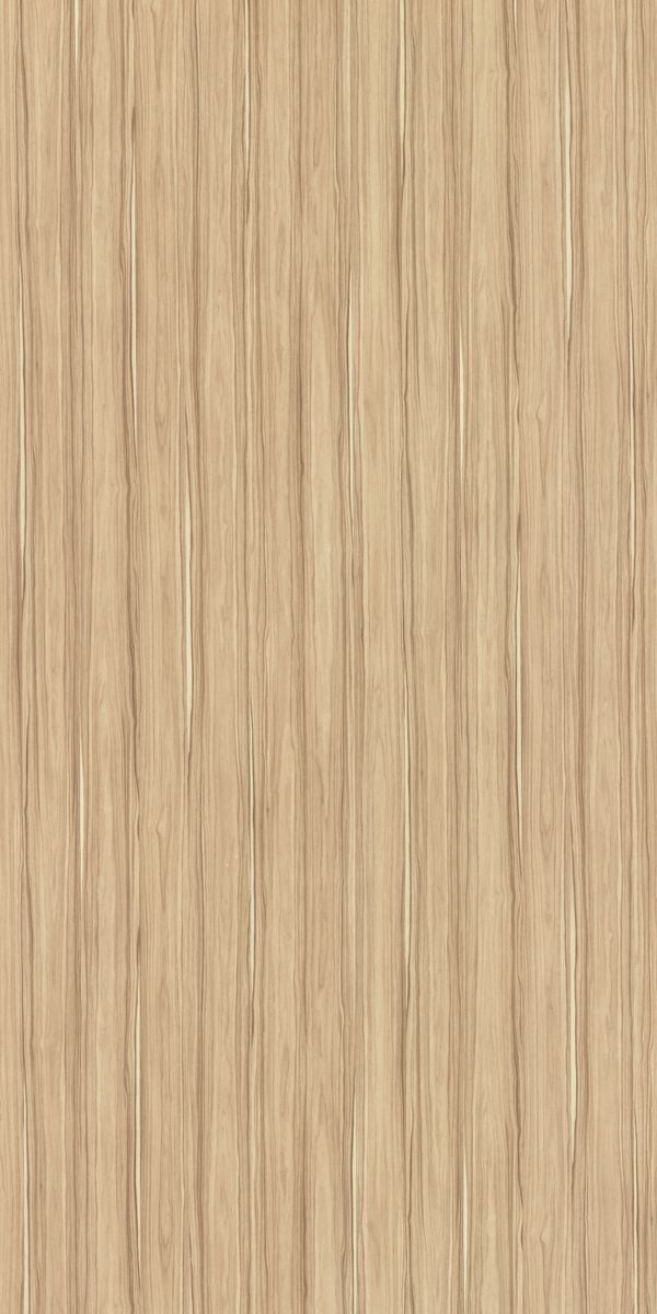 Beige wood grain laminate with suede finish and vertical wood pattern texture.