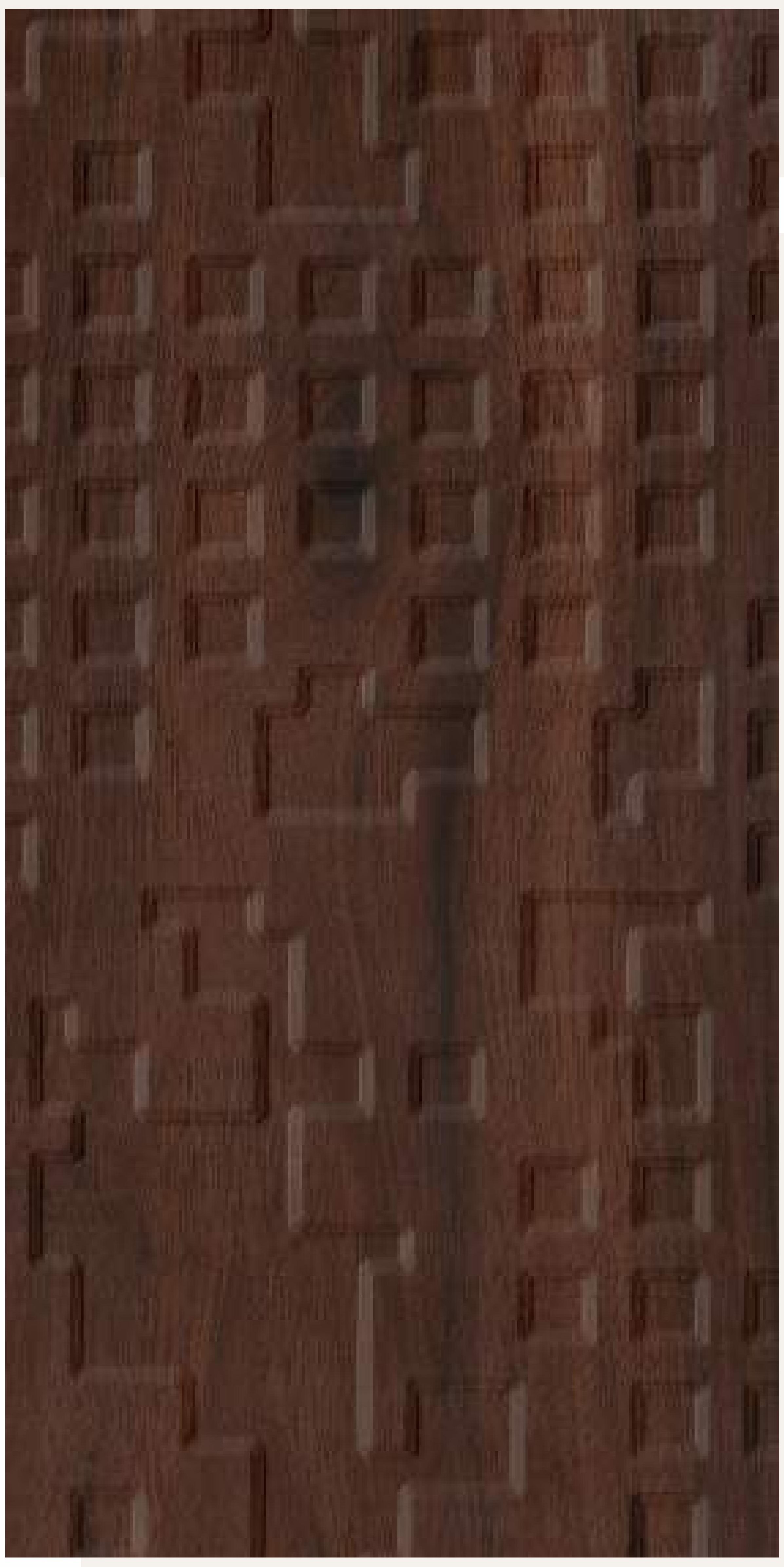 Brown laminate with textured geometric pattern and visible wood grain.