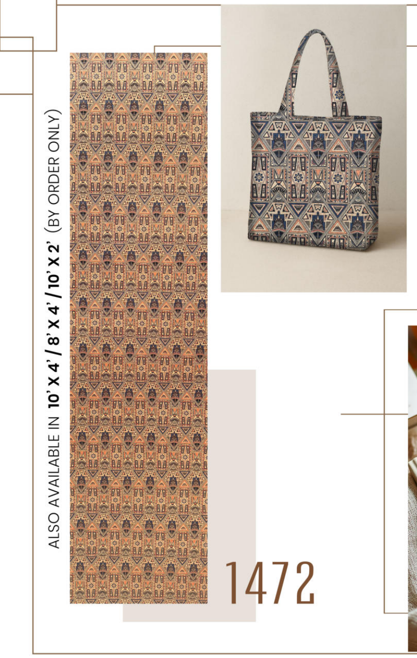 Sloan Kalamkari Cork 1472 swatch