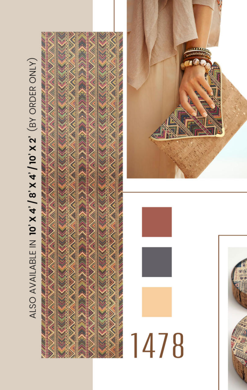 Sloan Kalamkari Cork 1478 swatch
