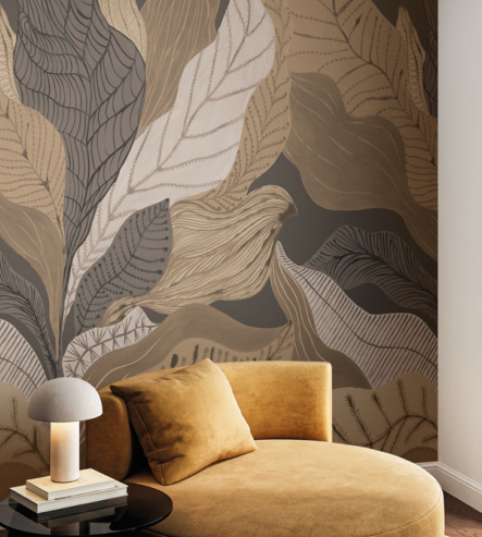 Hohenberger Mocca wall mural swatch