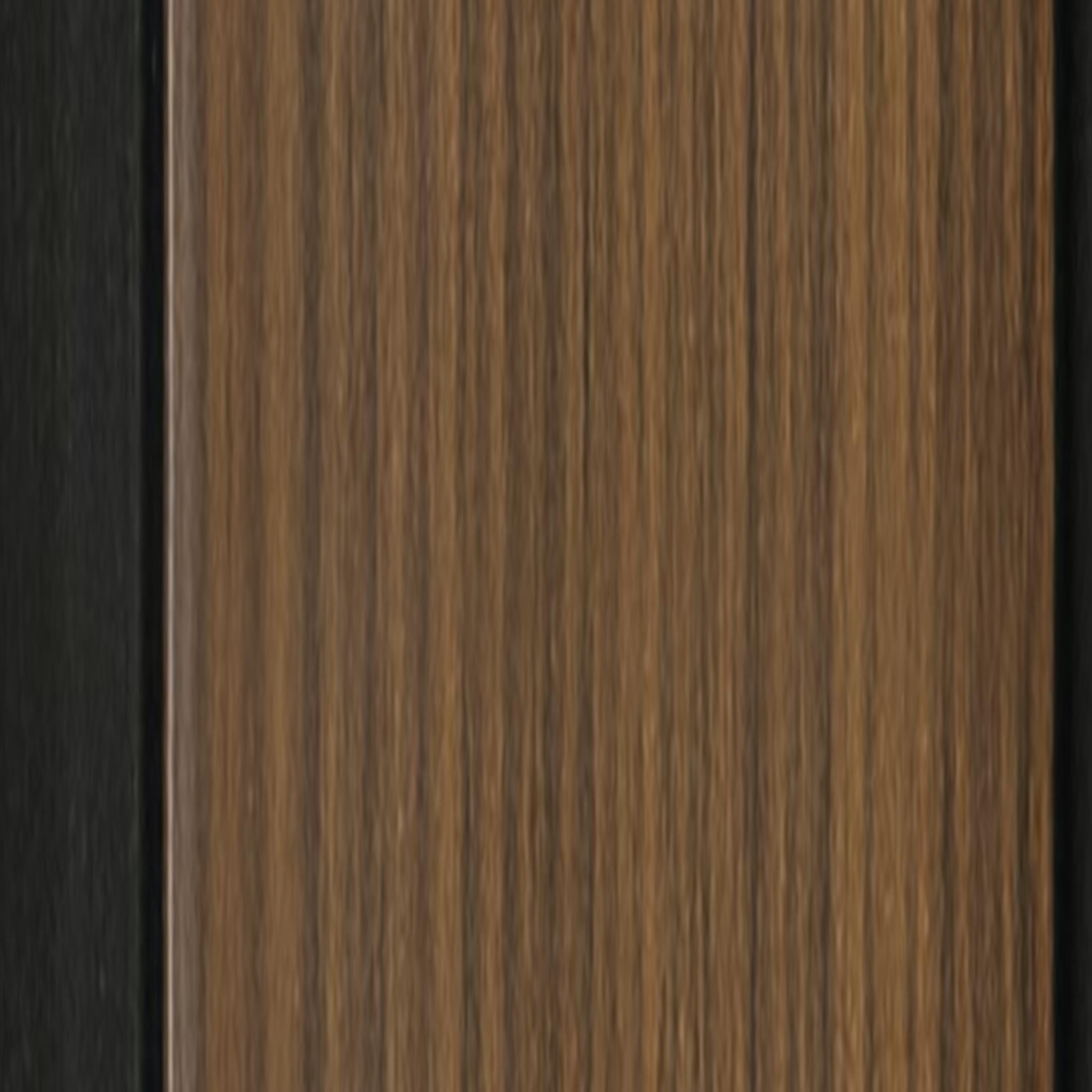 Brown Wooden Charcoal Louver Wood 8x0.41 Ft - Pn 04582
