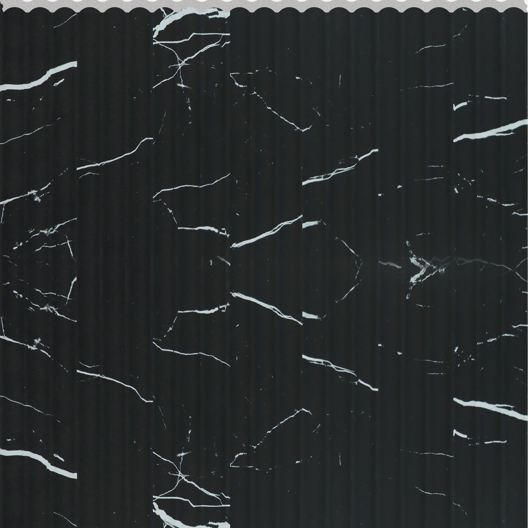 Interlock Wpc Louvers Marble & Stone Black 8x1 Ft - Pn 02731 E