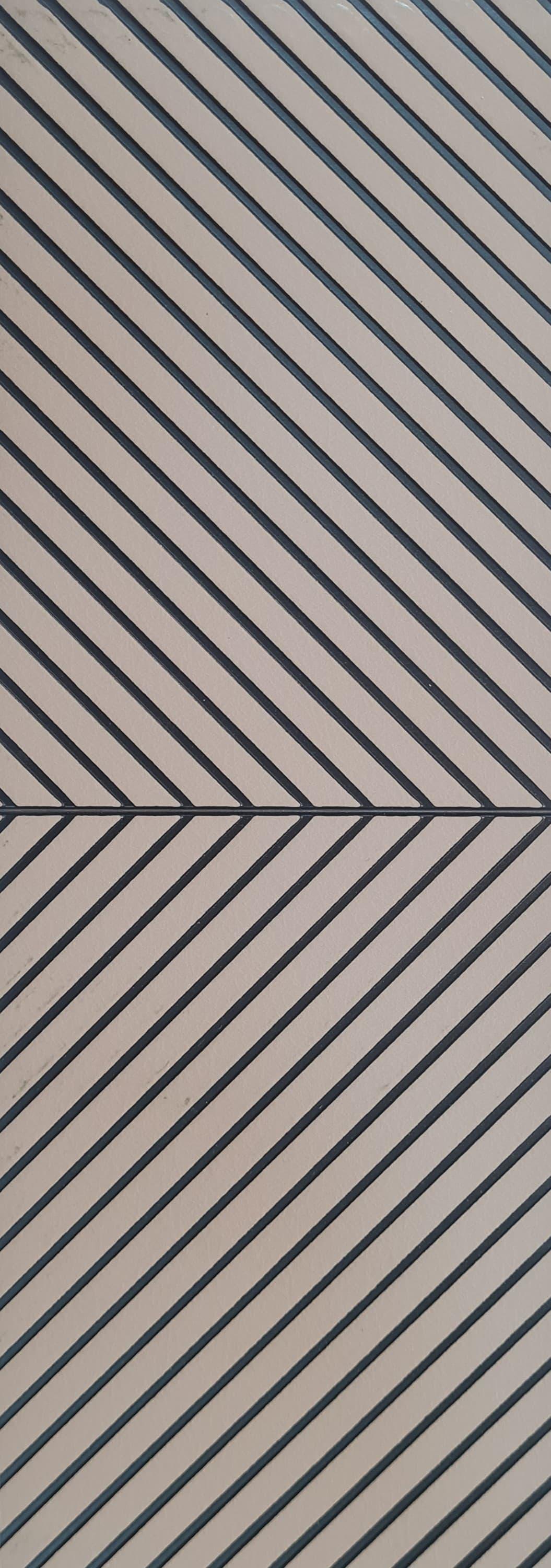 Brown Patterned Charcoal Louver Designer 8x1 Ft - Pn 04604
