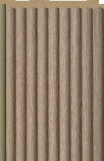 Interlock Charcoal Louvers Plain Colors Sand Drift 9.5x0.42 Ft - Pn 02714 I