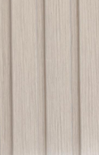 Charcoal Louvers Panel Wood Whitewashed 8x0.39 Ft - Pn 02718 H