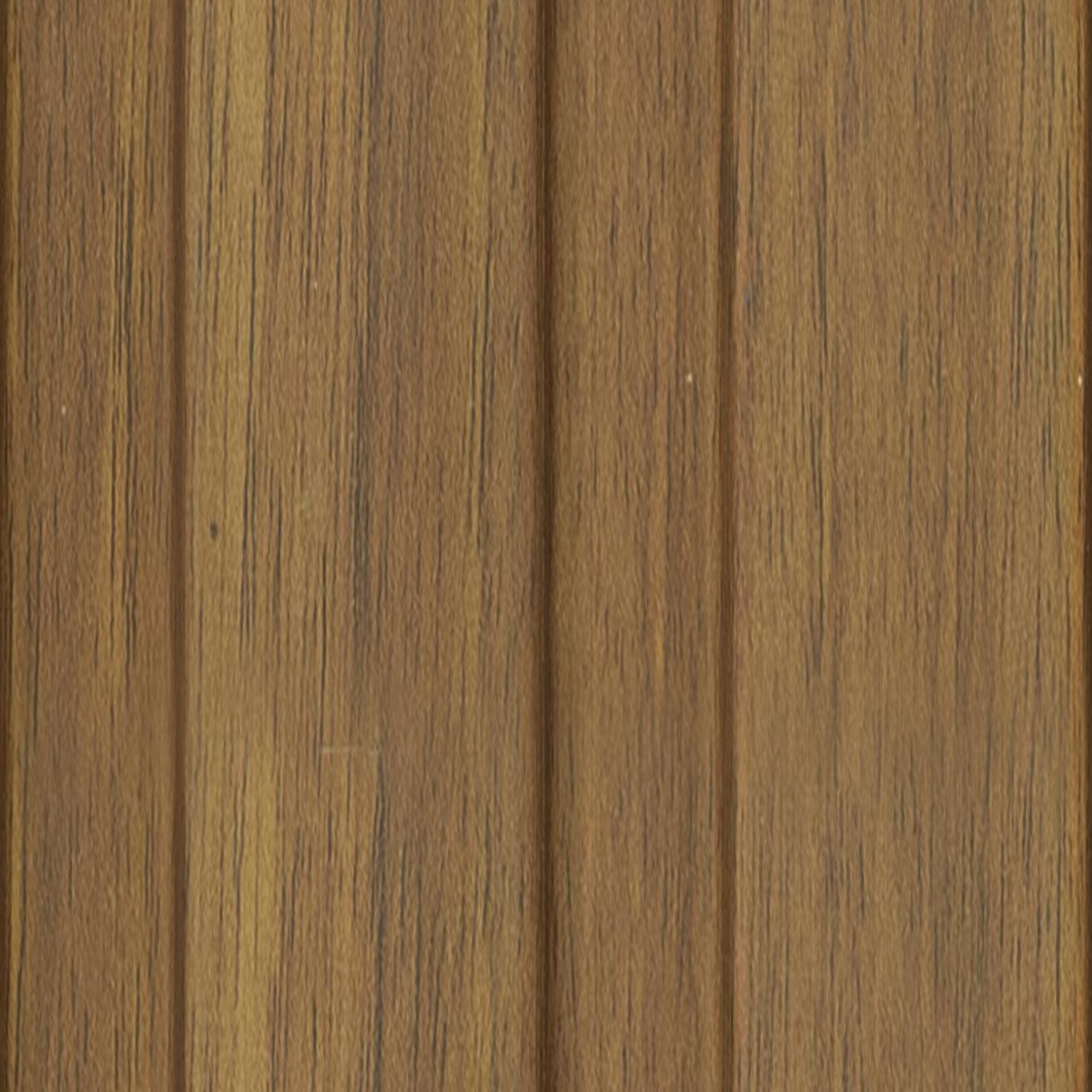 Wooden Charcoal Louver Wood Brown 8x0.41 Ft - Pn 04553