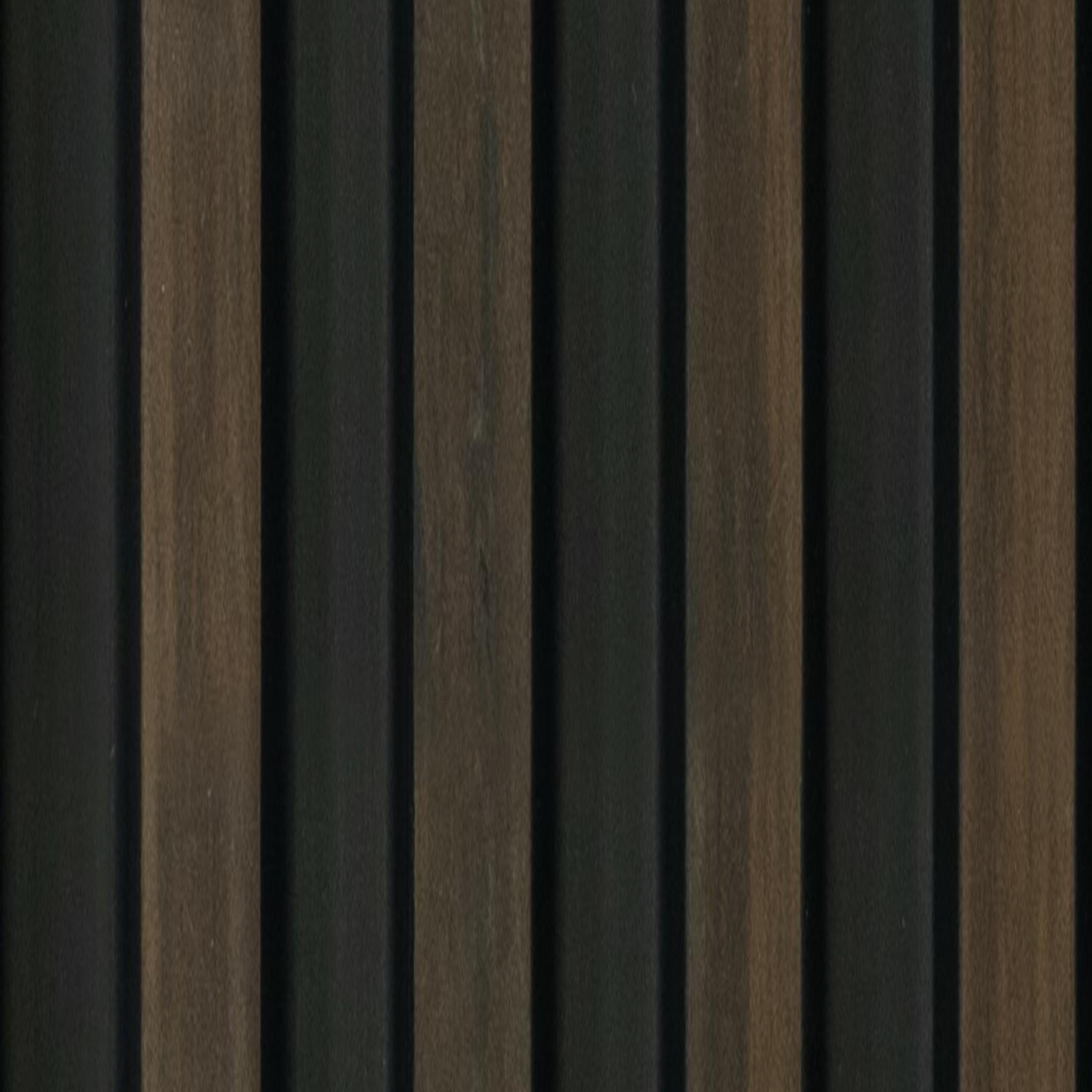 Premium Panel Brown Wooden Look Charcoal Louver 8x0.41 ft wood Brown PN 04600