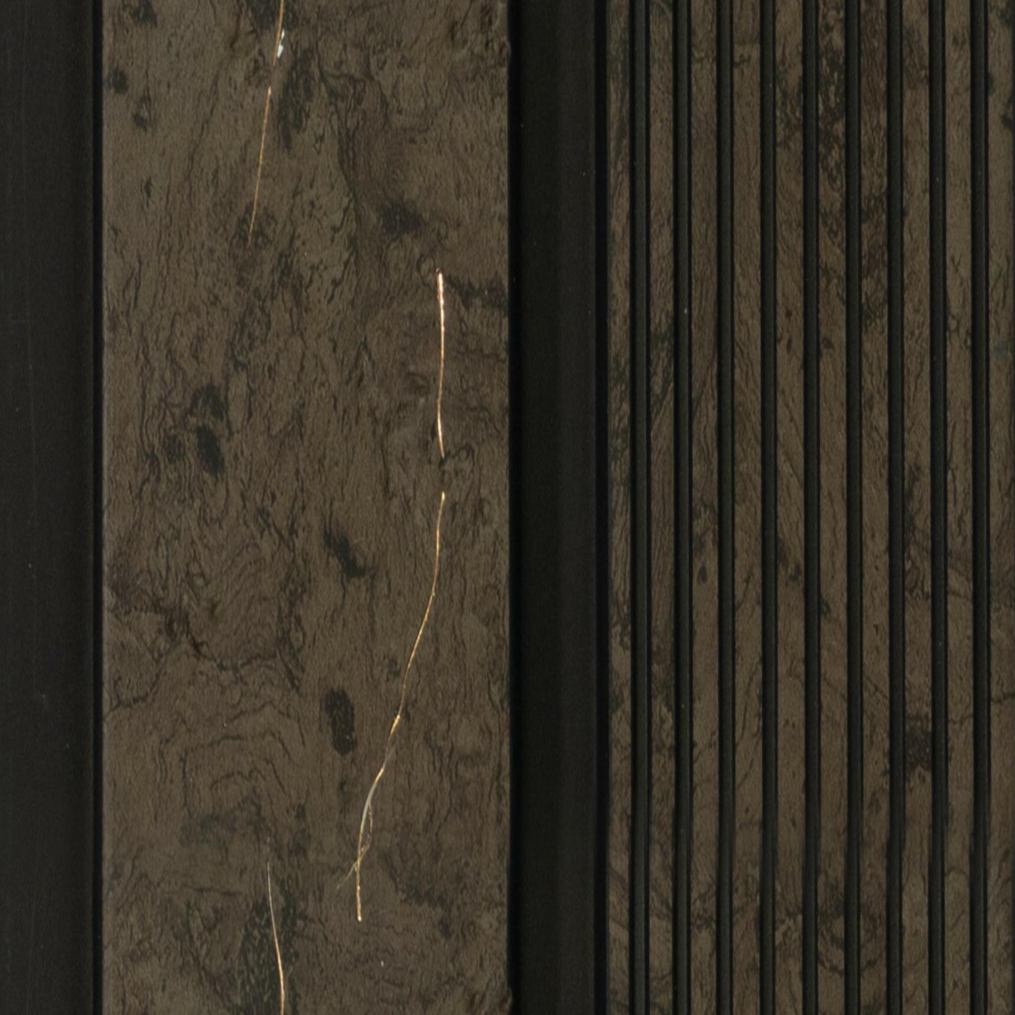 Brown Stone Charcoal Louver Marble & 8x0.41 Ft - Pn 04589
