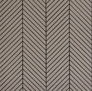Beige Chevron Interlock Wpc Louvers Plain Colors 9.5x1 Ft - Pn 02725 H