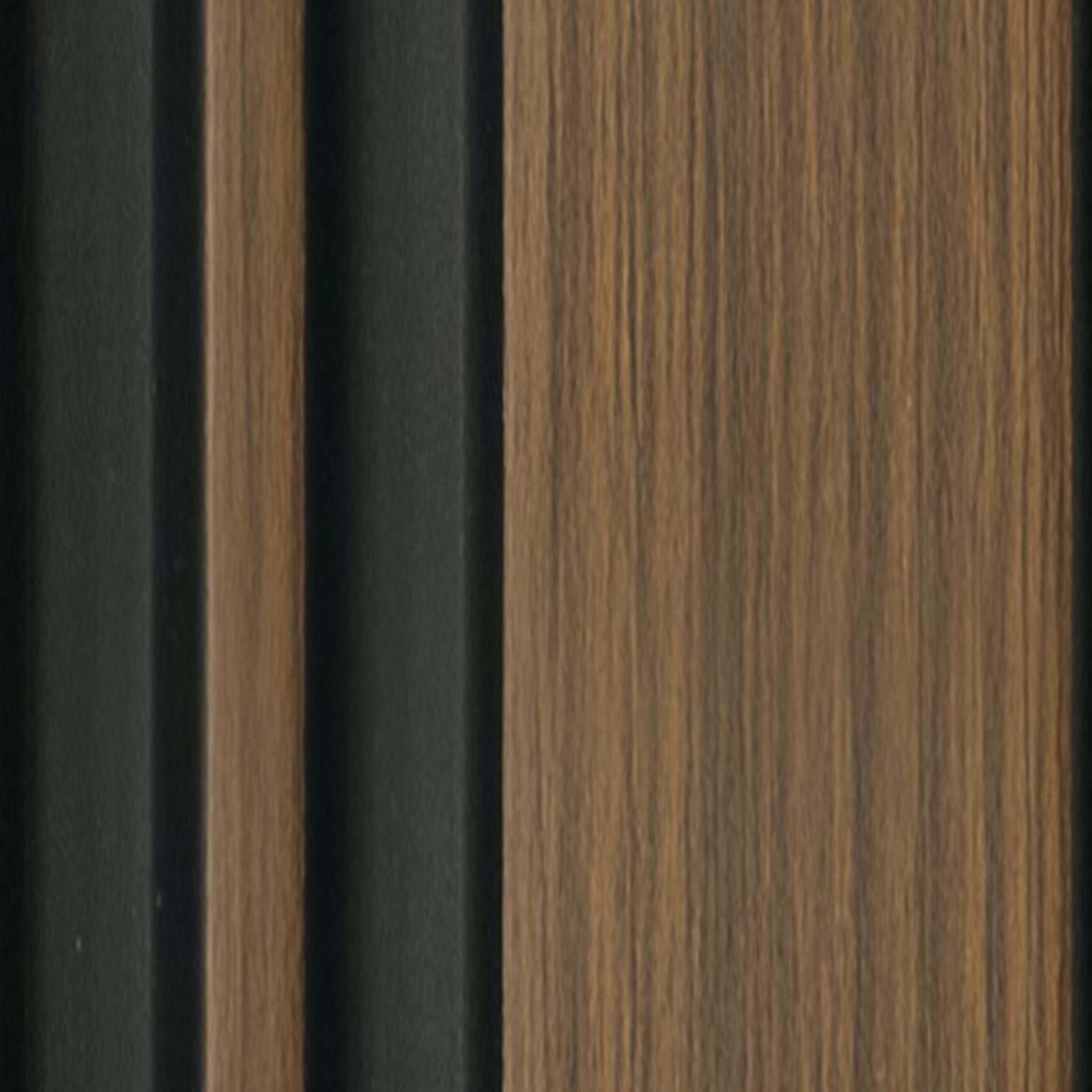 Wooden Charcoal Louver Wood Brown 8x0.41 Ft - Pn 04592