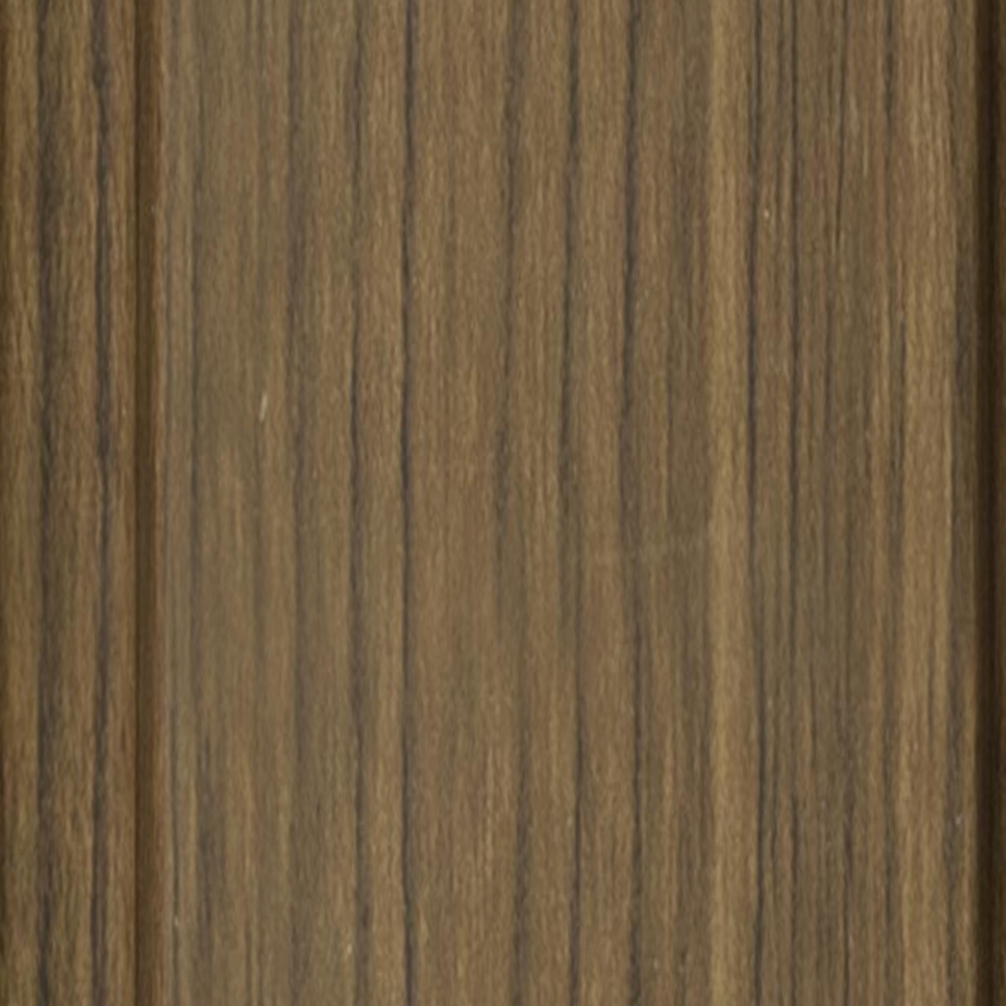 Brown Wooden Charcoal Louver Wood 8x0.41 Ft - Pn 04580