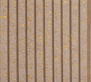 Interlock Wpc Louvers Metallic Golden Brown 9.5x1 Ft - Pn 02727 S