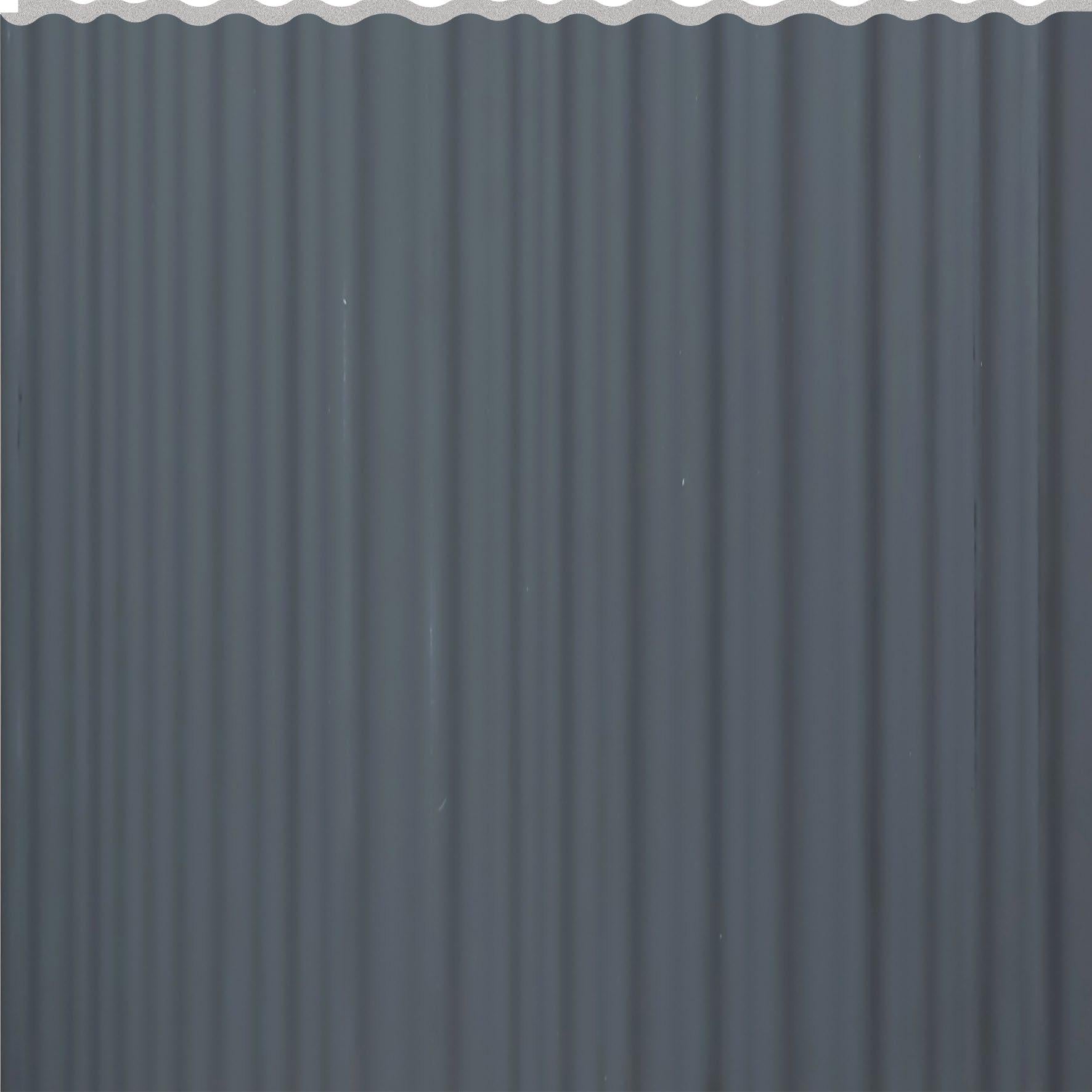 Blue Ribbed Interlock Wpc Louvers Plain Colors 9.5x1 Ft - Pn 02733 K