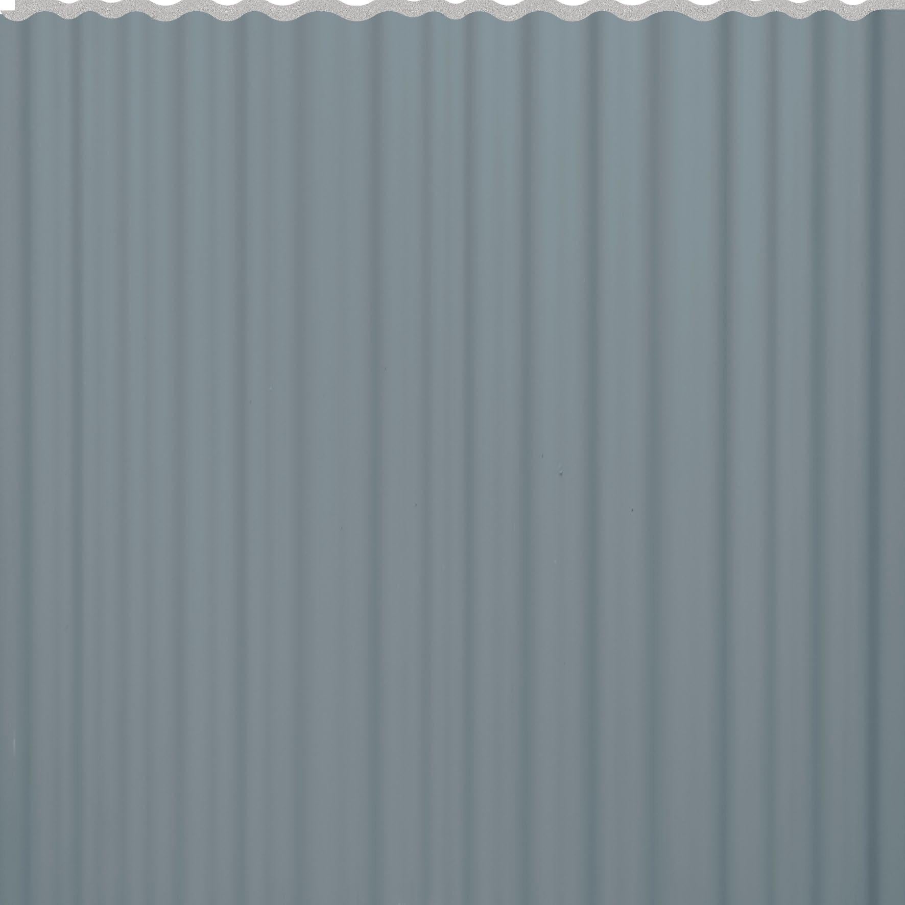Grey Ribbed Interlock Wpc Louvers Plain Colors 8x1 Ft - Pn 02733 B