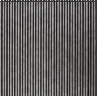 Interlock Wpc Louvers Plain Colors Smoky Onyx 8x1 Ft - Pn 02720 B
