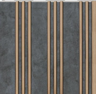 Interlock Wpc Louvers Designer Slate Gray 9.5x1 Ft - Pn 02721 N