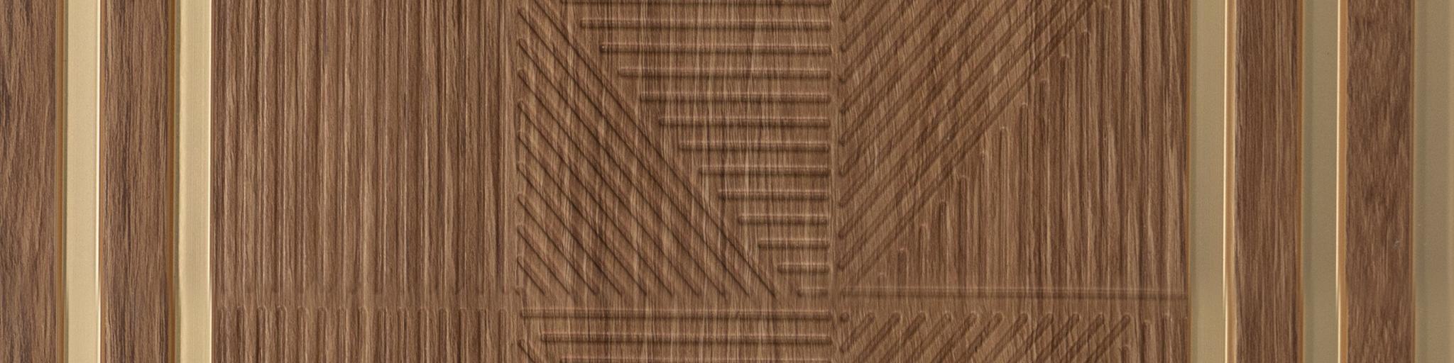 Decorative Wall Panel Designer Brown 8x1 Ft - Pn 04484