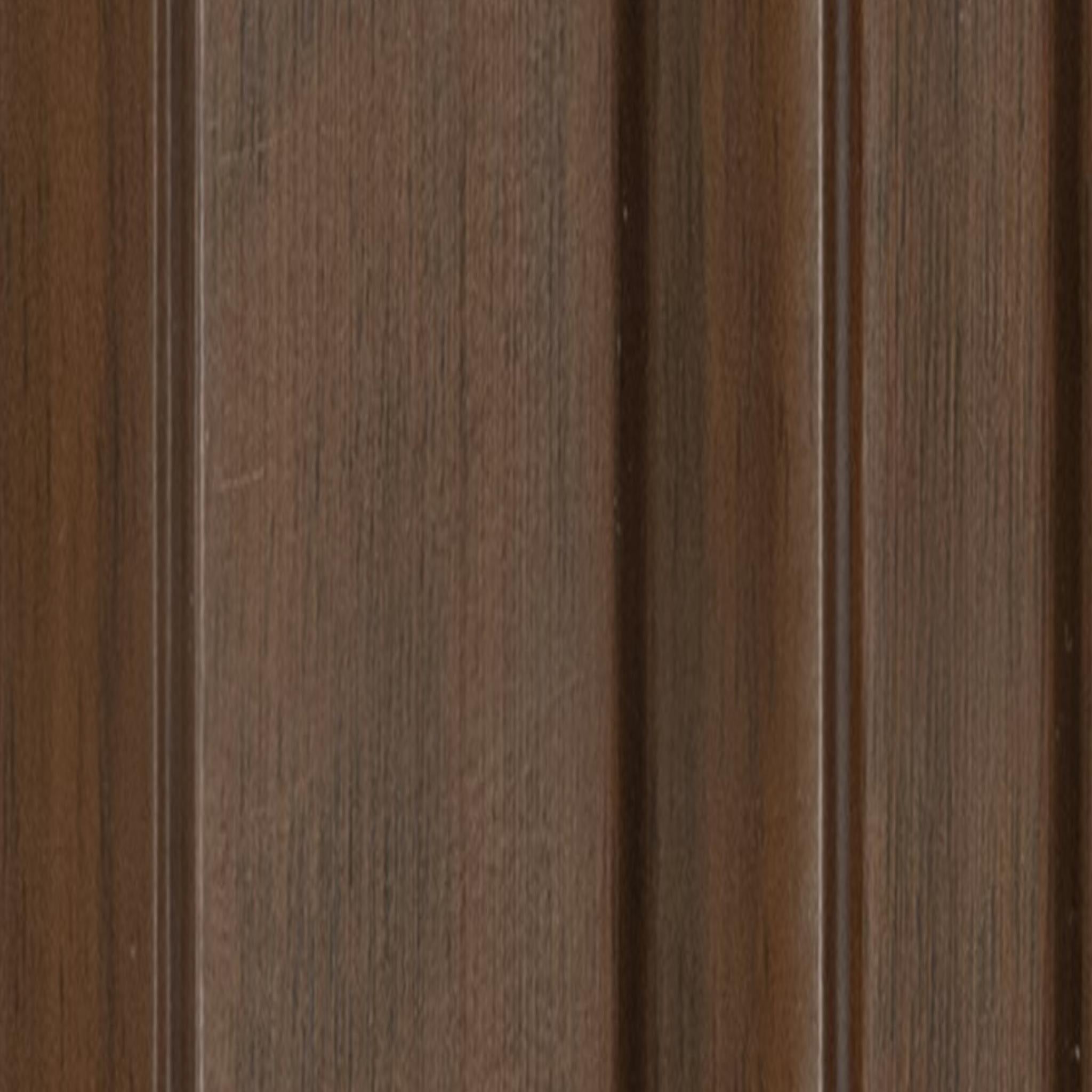 Wooden Effect Charcoal Louver Wood Brown 8x0.41 Ft - Pn 04572