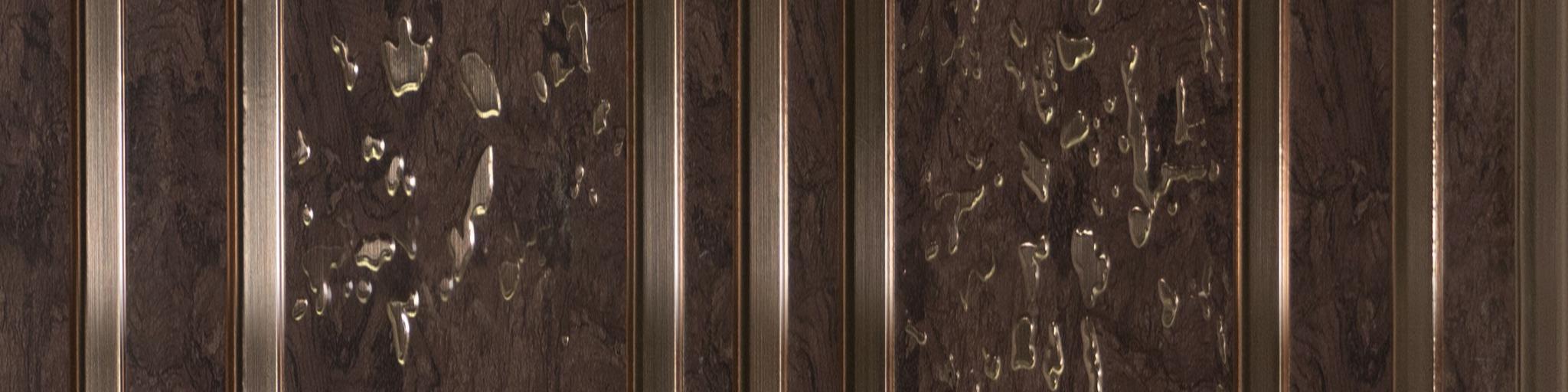 Decorative Wall Panel Designer Brown 8x1 Ft - Pn 04479