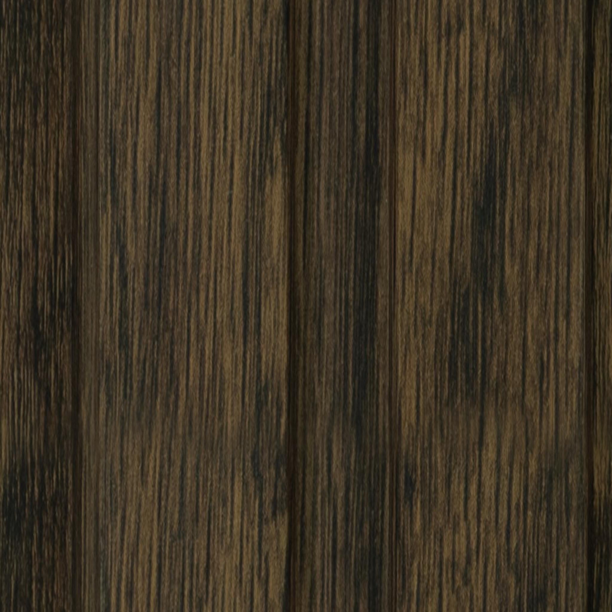 Wooden Charcoal Louver Wood Brown 8x0.41 Ft - Pn 04552