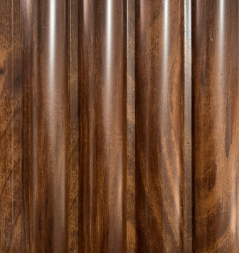 Floto Design Charcoal Louvers Wood Brown 8x0.41 Ft - Pn 04905