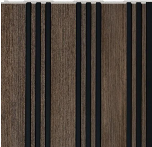 Interlock Wpc Louvers Designer Walnut Brown 8x1 Ft - Pn 02721 D
