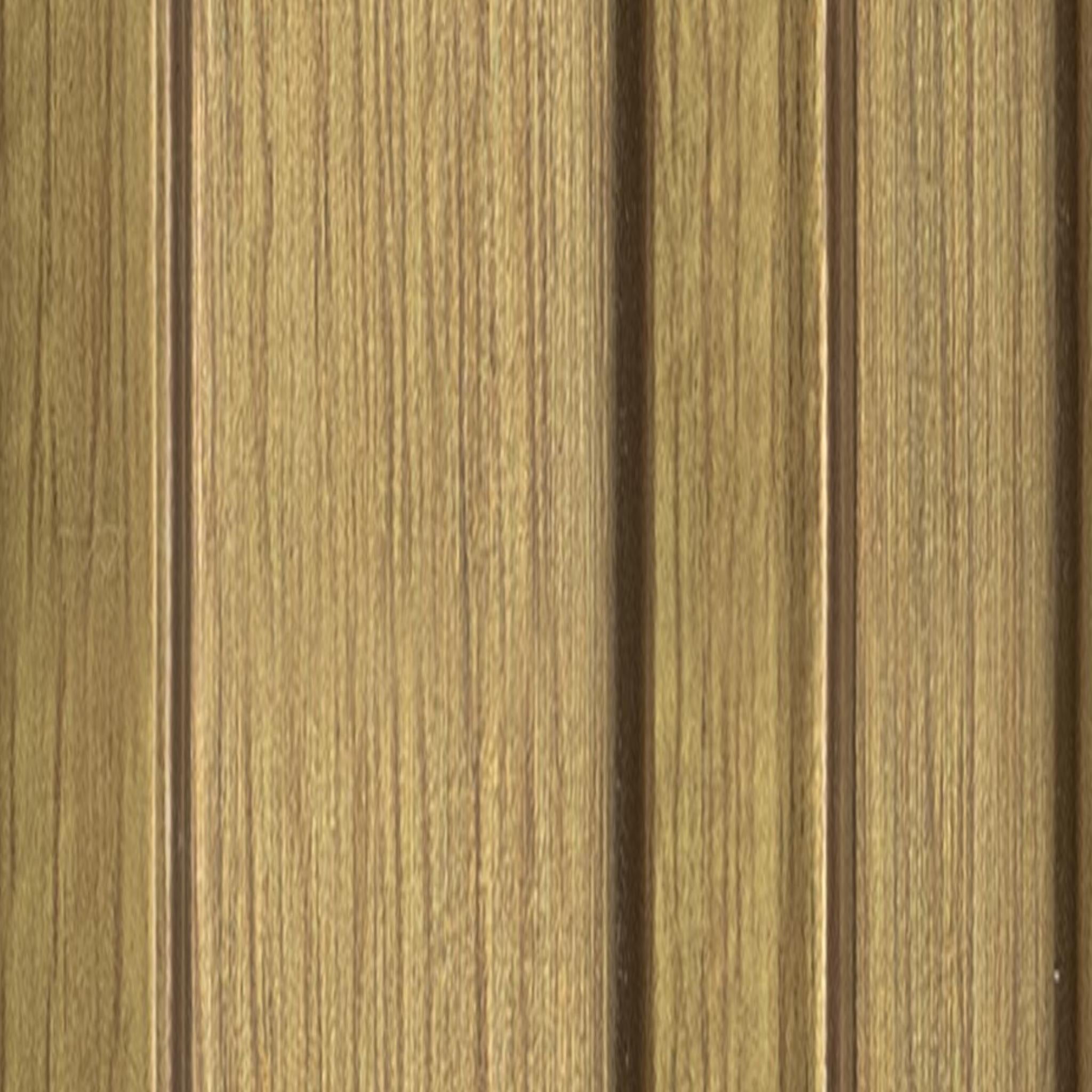 Premium Panel Wooden Look Charcoal Louver 8x0.41 ft wood Beige PN 04573