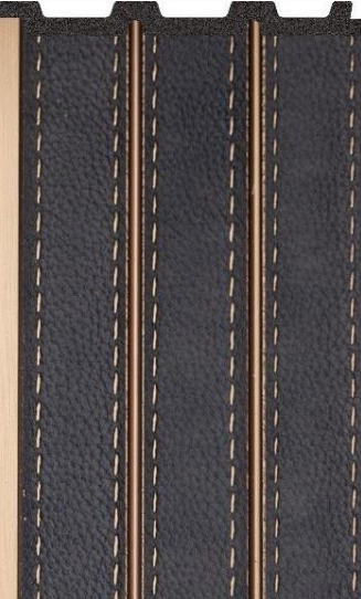 Charcoal Louvers Fabric Brown 9.5x0.39 Ft - Pn 02712 J