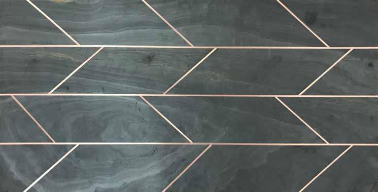 Inlay Panels Designer Louvers Grey 4x2 Ft - Pn 02955