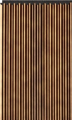 Interlock Charcoal Louvers Wood Rich Mahogany 9.5x0.37 Ft - Pn 02710 G