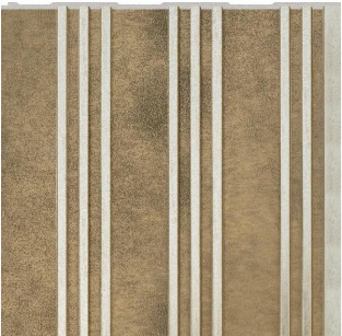 Interlock Wpc Louvers Designer Warm Bronze 9.5x1 Ft - Pn 02721 H