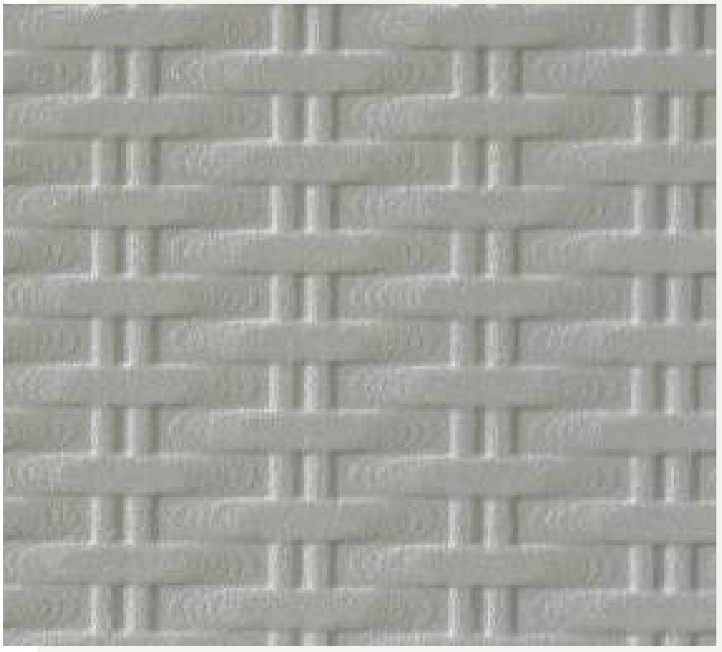 Grey textured laminate with woven cane pattern and matte finish.